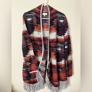 Lucky Brand Fringe Sweater